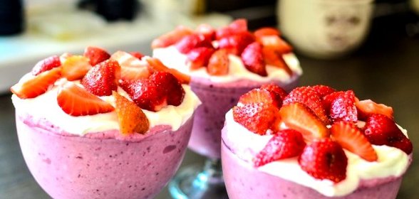 Творожно-ягодный мусс