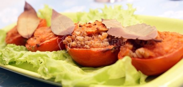 Фаршированные помидоры с гречкой