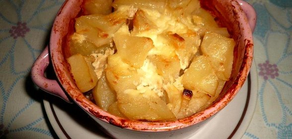 Ленивый горшочек с картофелем и мясом