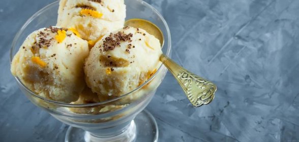 Банано-апельсиновое мороженое