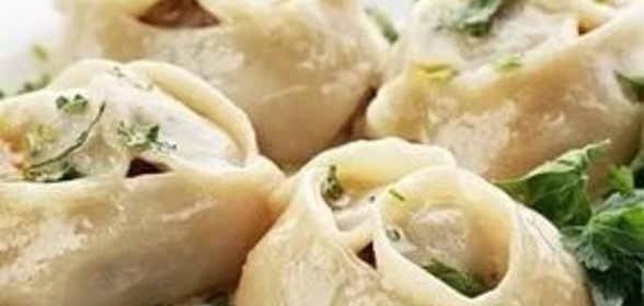 Манты в пароварке с картошкой и мясом