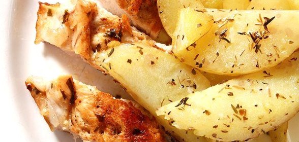 Жаркое из кролика с красным вином