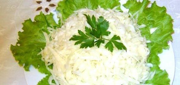 Свежий салат из капусты