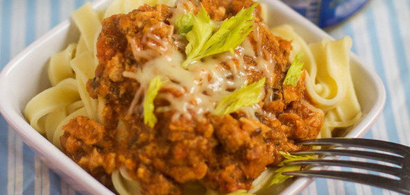 Паста с тунцом и помидором