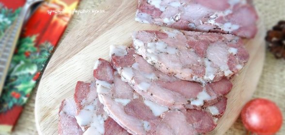 Ветчина рубленная Мраморная для праздничного стола