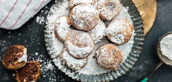 Жареные трюфельные мини-брауни