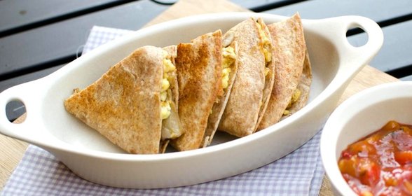 Кесадилья с грибами