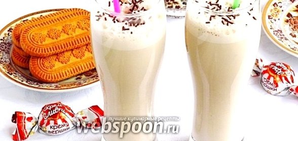 Молочно-кофейный коктейль с мороженым и мёдом