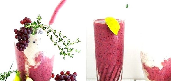 Мятный виноградный смузи