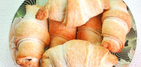 Рогалики с домашней шоколадной пастой