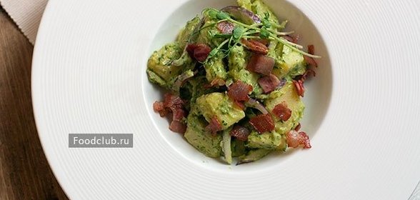 Картофельный салат с йогуртовым соусом