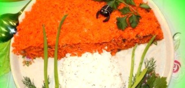 Салат Подосиновик с грибами