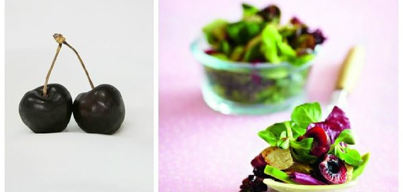 Салат с черешней и курицей