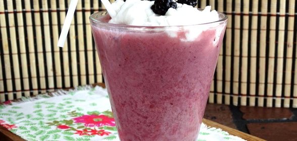 Ежевично - дынный смузи