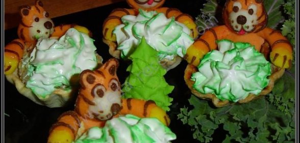 Десерт для детей Полосатики