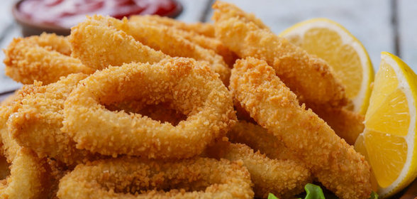 Кальмары в панировке