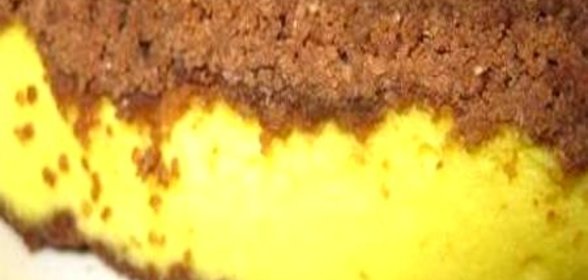 Творожная запеканка в шоколадном штрейзеле