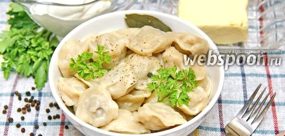 Пельмени с гусиным фаршем