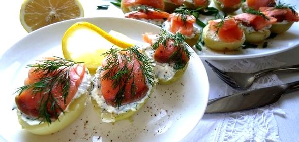 Семга с картофелем