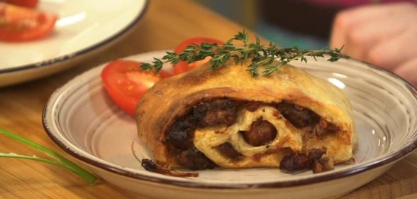 Рулет Мраморный с немецкими колбасками