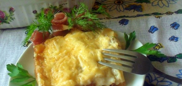 Каннеллони с начинкой из мяса и овощей