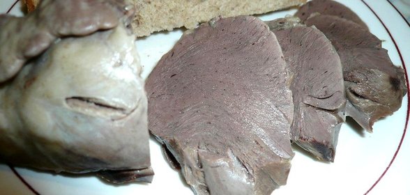 Сердце отварное