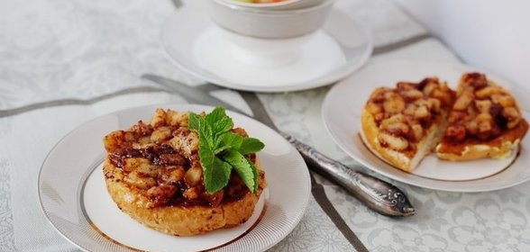 Французские тосты с яблоками