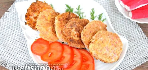 Котлеты из крабовых палочек