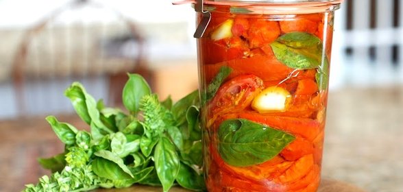 Помидоры, сушеные в духовке