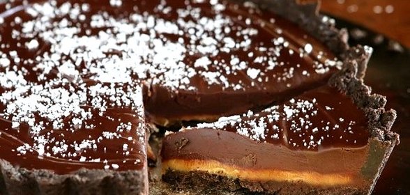Торт с соленой карамелью