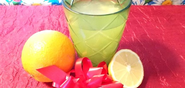 Кисель апельсиновый с лимонным соком