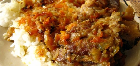 Рагу из свиных ребер