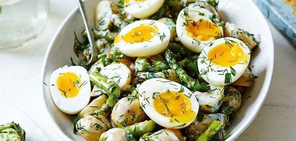 Картофельный салат с яйцами