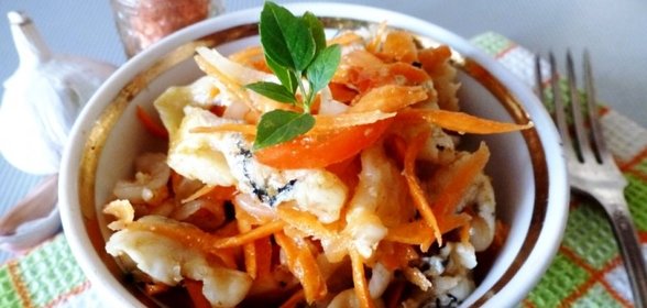 Хе из щуки с овощами