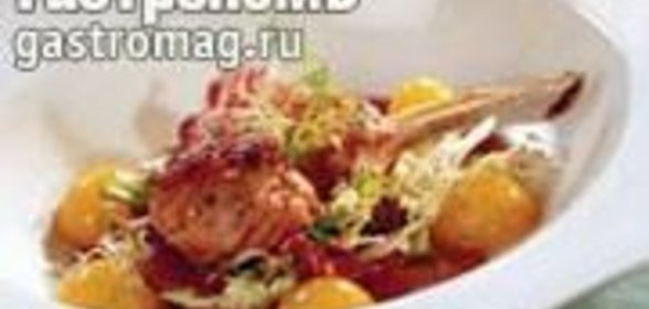 Теплый салат с телятиной