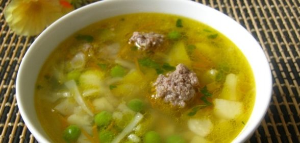 Овощной суп с фрикадельками