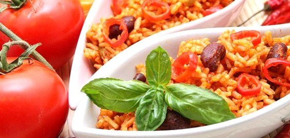 Рис по‑мексикански с фасолью