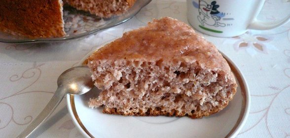Овсяный пирог на киселе