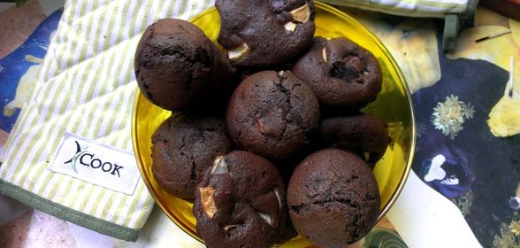 Яблочные кексы с льняной мукой