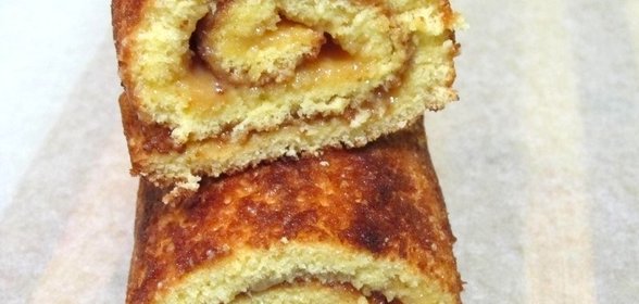 Рулет с вареной сгущенкой