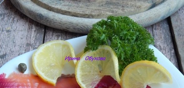 Свекольный гравлакс, или лосось малосольный