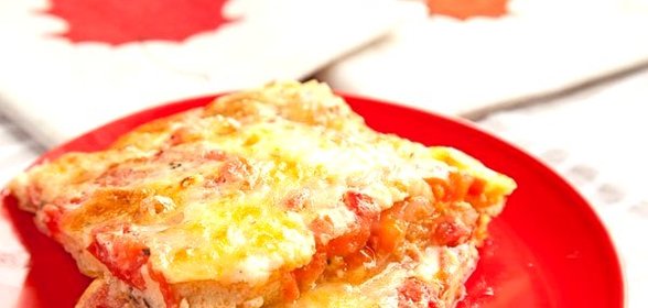 Омлет в духовке с помидорами