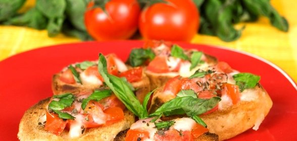 Брускетта с сыром