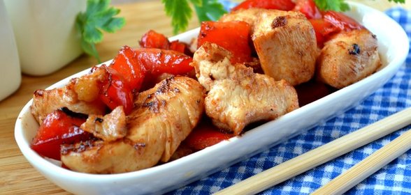 Курица в кисло-сладком соусе по-китайски