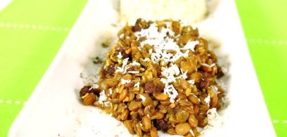 Ароматная чечевица со специями и апельсиновым соком