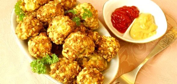 Копченые котлетки с сыром