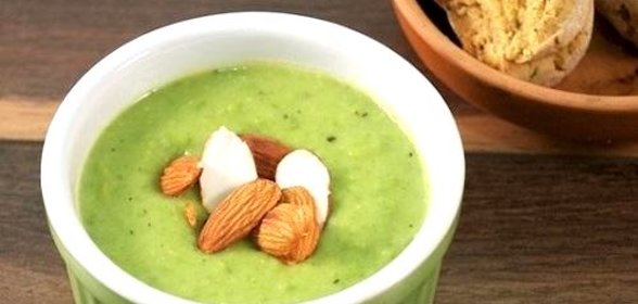 Крем-суп из зеленого горошка