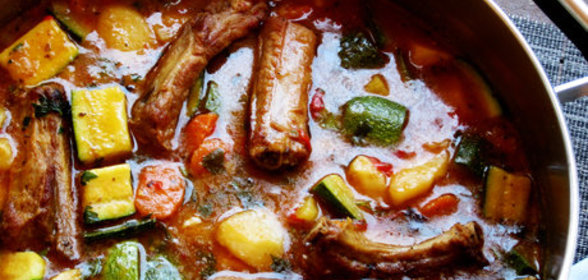 Свиные ребра по-провански