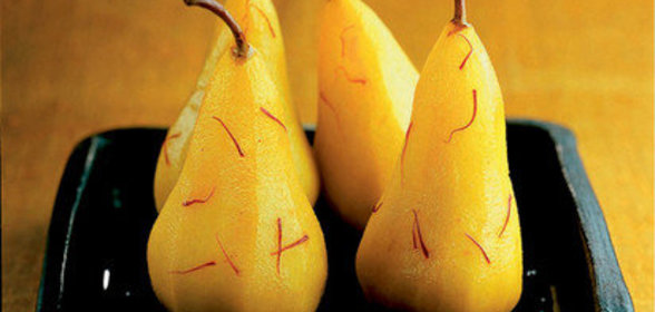 Груши с шафраном