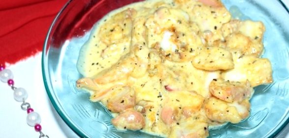 Осьминоги в чесночном соусе